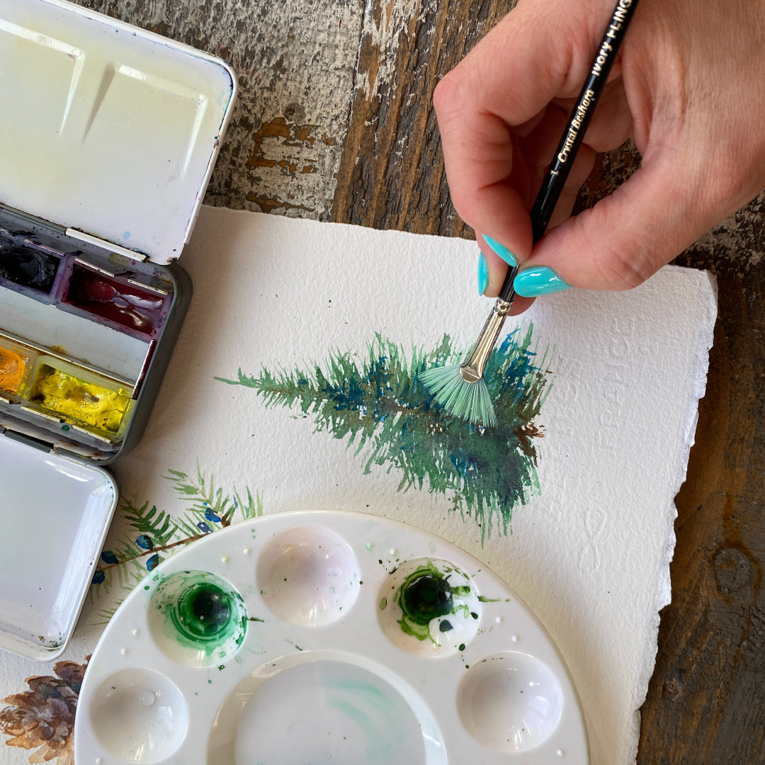 Evergreen Spirit — Winter Greens Watercolour Workshop — 23 November