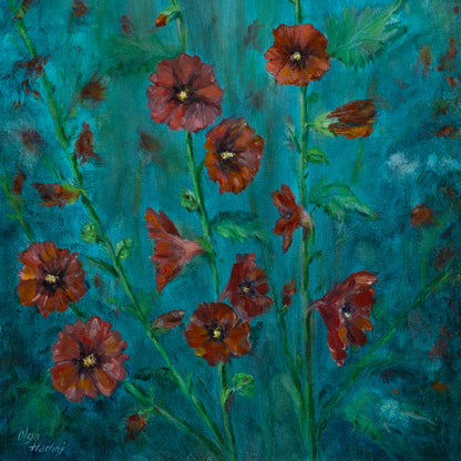 Hollyhocks
