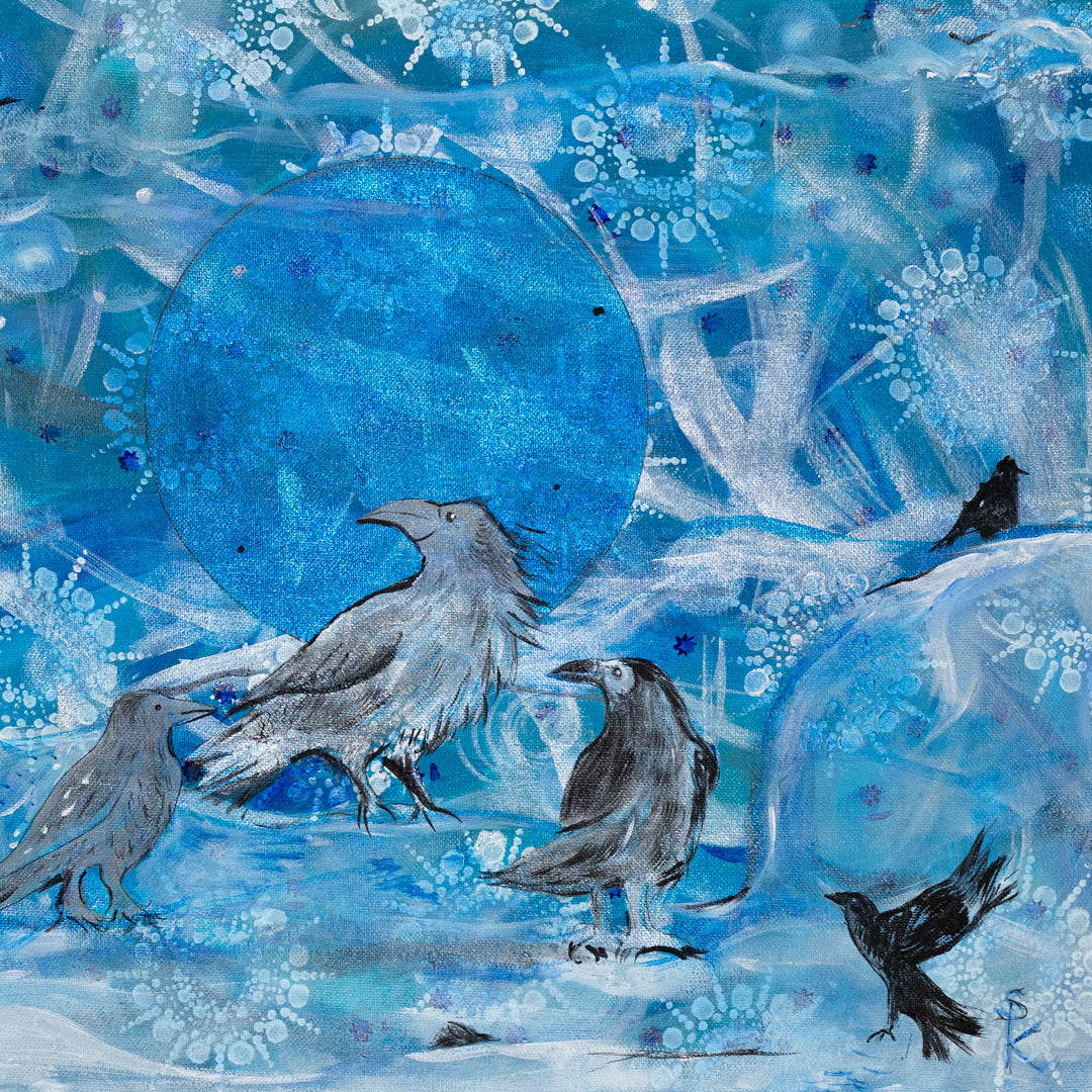 Ravens in the Snow