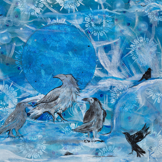 Ravens in the Snow