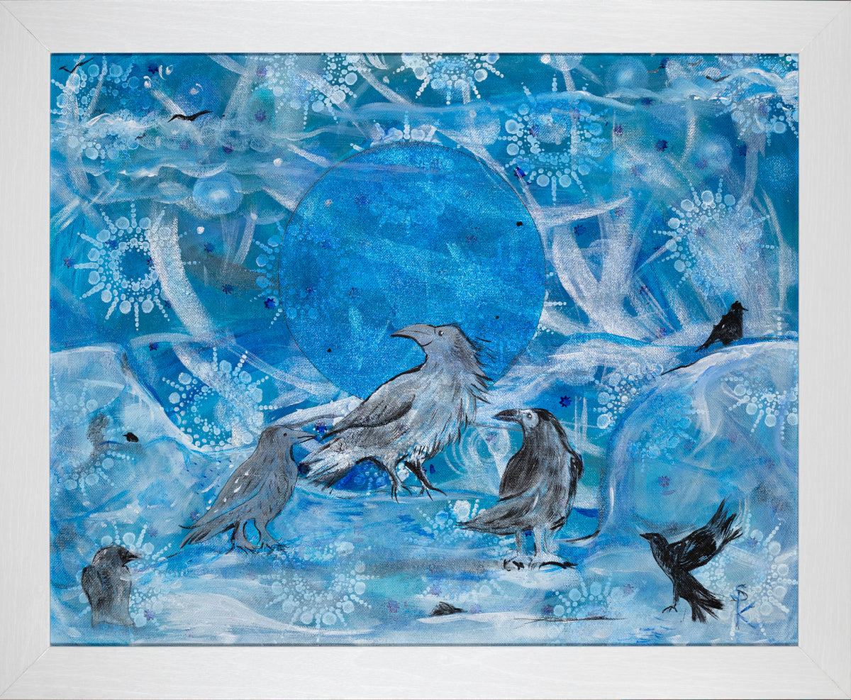 Ravens in the Snow